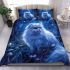 Persian cat in ethereal moonlit glades bedding set