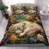 Persian cat in flower gardens bedding set