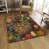 Persian cat in flower gardens area rugs carpet