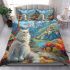 Persian cat in himalayan mountain retreats bedding set