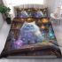 Persian cat in magical alchemist's laboratories bedding set