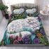 Persian cat in magical herbal gardens bedding set