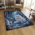 Persian cat in mystical crystal caverns area rugs carpet