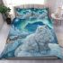 Persian cat in nordic winter wonderlands bedding set