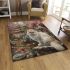 Persian cat in oriental gardens area rugs carpet