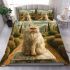 Persian cat in renaissance gardens bedding set