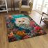 Persian cat in underwater coral reefs area rugs carpet