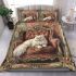 Persian cat in victorian parlors bedding set