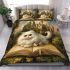 Persian cat in whimsical storybook worlds bedding set