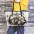 Pigs and coffee and dream catcher leather tote bag