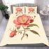 Pink rose in elegant vase bedding set