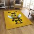 Playful bee a cheerful and lighthearted mascot illustration area rugs carpet