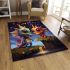 Playful dinosaurs on hillside area rugs carpet