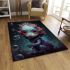 Playful ocean creature in bubbles area rugs carpet