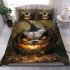 Pumkin gray grinchy smile show he big 3d bedding set