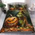 Pumpkin grinchy smile and cartoon mother 3d bedding set