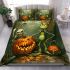 Pumpkin grinchy smile and skeleton king 3d bedding set