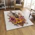 Queen bee sitting on top of honeycomb area rugs carpet