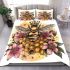 Queen bee sitting on top of honeycomb 21 bedding set