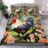 Radiant rooster a lush springtime portrait bedding set