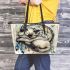 Ragdoll cats and dream catcher leather tote bag