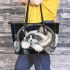 Ragdoll cats and dream catcher 22 leather tote bag