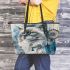 Ragdoll cats and dream catcher 31 leather tote bag