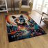 Rainbow cat balloon adventure area rugs carpet