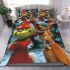 Red grinchy smile and dog6 bedding set