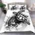 Sea turtle with a splash water effect bedding set