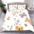 Seamless pattern of butterflies and flowers bedding set