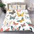 Seamless pattern of colorful butterflies bedding set