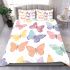 Seamless pattern of colorful butterflies bedding set