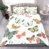 Seamless pattern of colorful butterflies bedding set