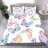 Seamless pattern of colorful butterflies bedding set