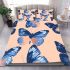 Seamless pattern with a digital illustration of blue butterflies bedding set