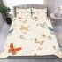 Seamless pattern with a digital illustration of butterflies bedding set