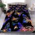 Seamless pattern with colorful neon butterflies bedding set