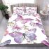 Seamless pattern with colorful pastel butterflies bedding set