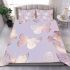 Seamless pattern with rose gold foil butterflies bedding set