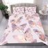 Seamless pattern with rose gold foil butterflies bedding set