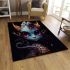 Serene mermaid's mystical aura area rugs carpet