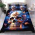 Skull and butterflies bedding set