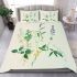 Soothing simplicity subtle floral patterns bedding set