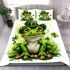 St patrick's day cute frog cartoon bedding set