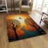 Sunset serenade nature's harmony area rugs carpet