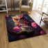 Tea time with owl in nature area rugs carpet