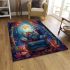 The artwork features colorful and vivid colors in a cartoon style area rugs carpet