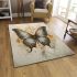 The vibrant winged beauty area rugs carpet