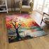 Tranquil aviary a symphony of colors area rugs carpet
